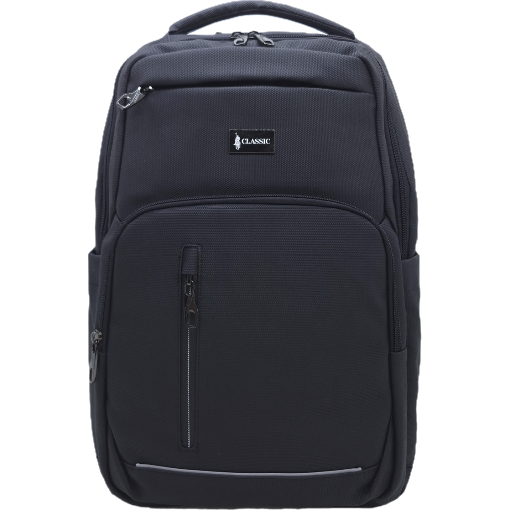TAS POLO CLASSIC BAHAN BIMO KARET PREMIUM IMPORT 18 INCHI ORIGINAL TAHAN AIR 5 RUANG / RANSEL LAPTOP