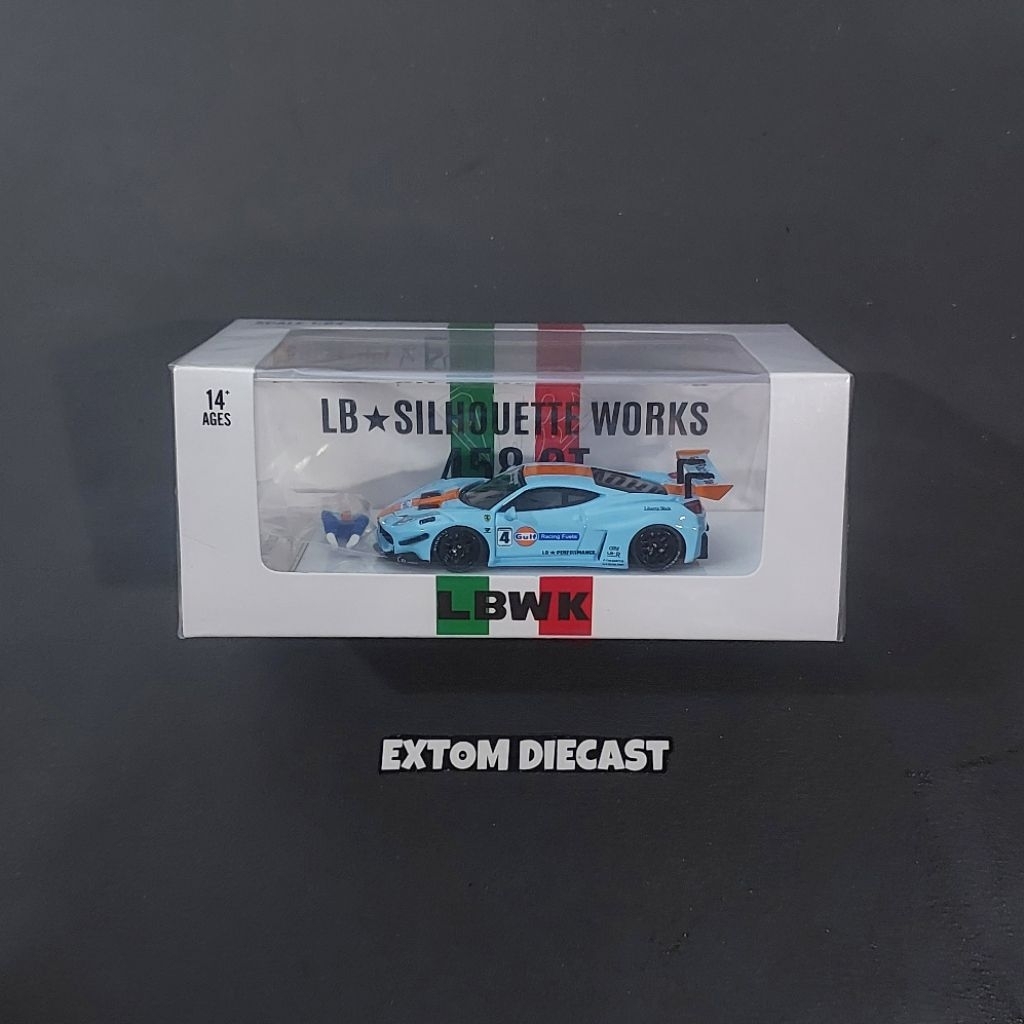 Star Model Ferari 458 Liberty Walk Gulf With Figure Kato