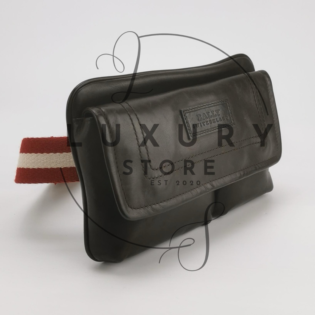LUXURY STORE Waistbag Bally Belt Bag Leather Original 100% Authentic