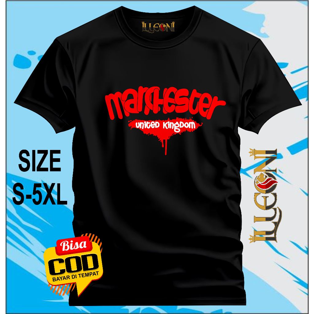 BIG SIZE (S-5XL) Kaos King Mu | Kaos Manchester United Kingdom | Kaos The Red Devils | Manchunian