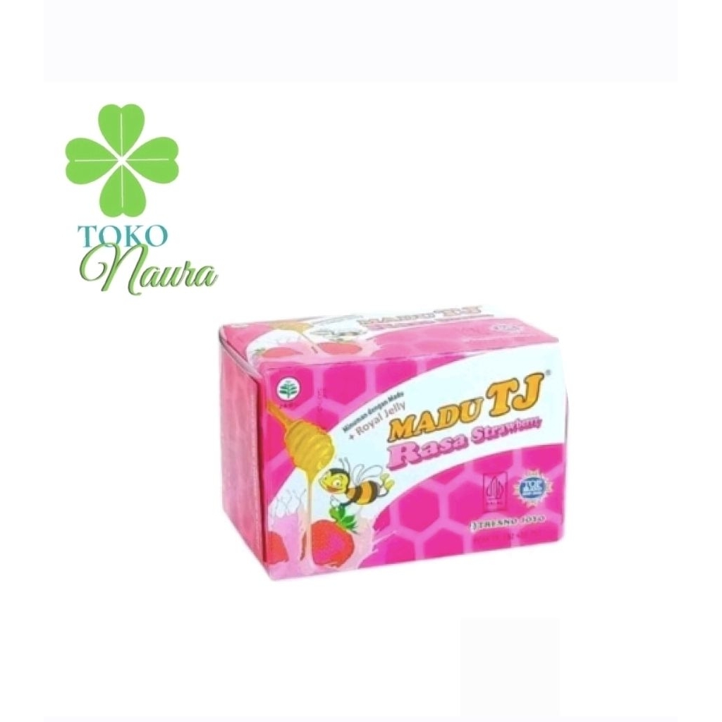 Madu TJ Sachet Rasa Strawberry 1Box  @12 Sachet | Madu Murni Tresno Joyo Plus Royak Jelly