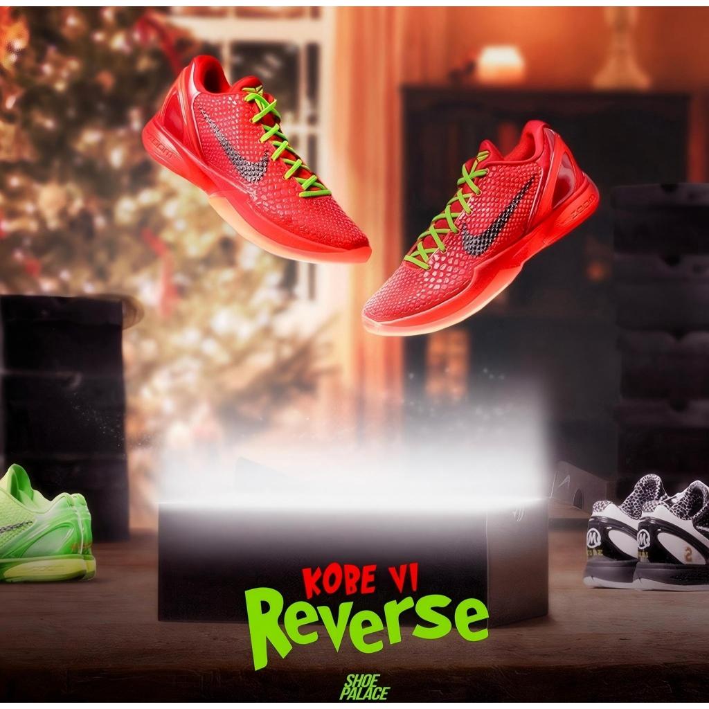 Kobe 6 Protro "Reverse Grinch" Sepatu basket performa tinggi Pria
