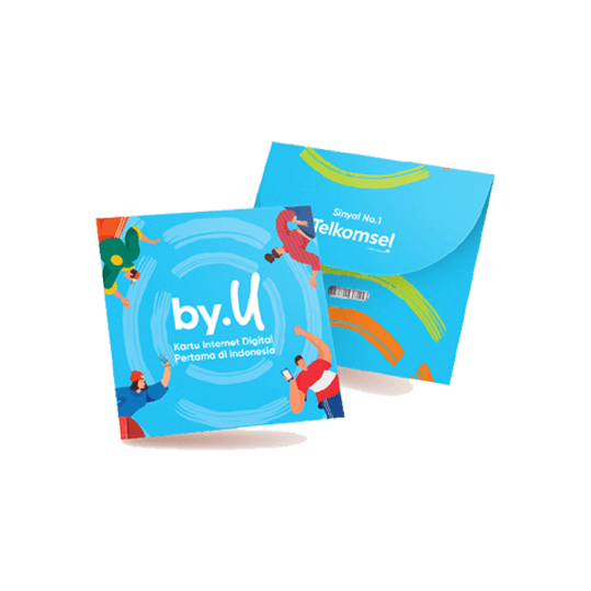 Kartu Perdana BY.u BY U 3GB Paket Internet SEGEL - SP BYU Telkomsel 4G Mudah Didaftarkan