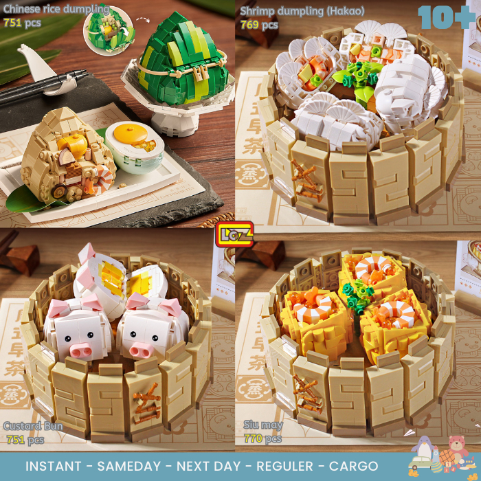 LOZ mini brick seri makanan dimsum