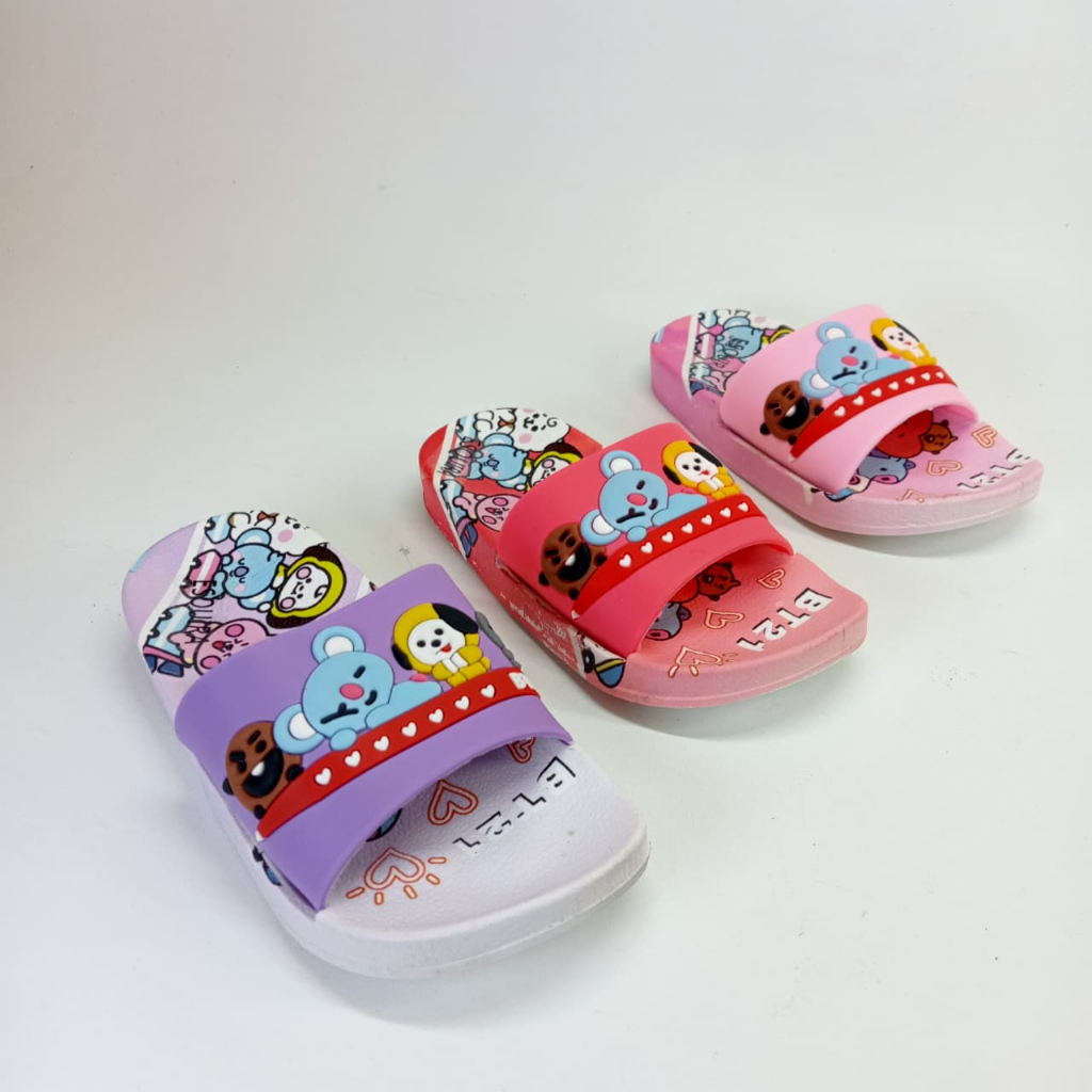 271 009 SANDAL ANAK PEREMPUAN BT21 SLOP 3001 MURAH NYAMAN DIAPAKAI SIZE 29-34