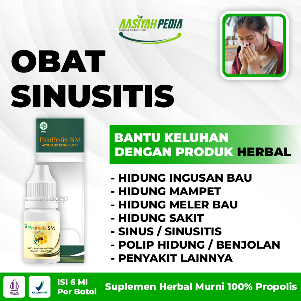 Obat sinusitis herbal obat untuk sinusitis hidung tersumbat anosmia indra penciuman hilang pilek ter
