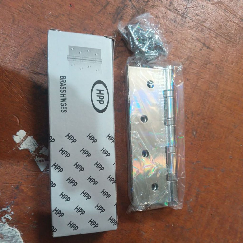 Engsel Pintu 4 Inch , 3 Inch HPP - Tahan Karat, Kokoh, Warna Putih