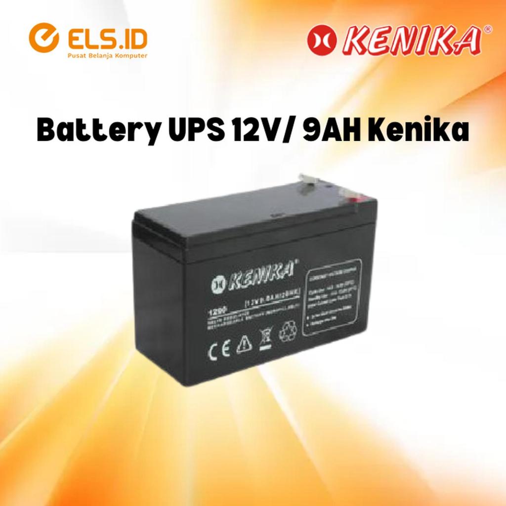 Kenika Battery UPS 12V/9AH Sealed Lead Acid P12V/9Ah
