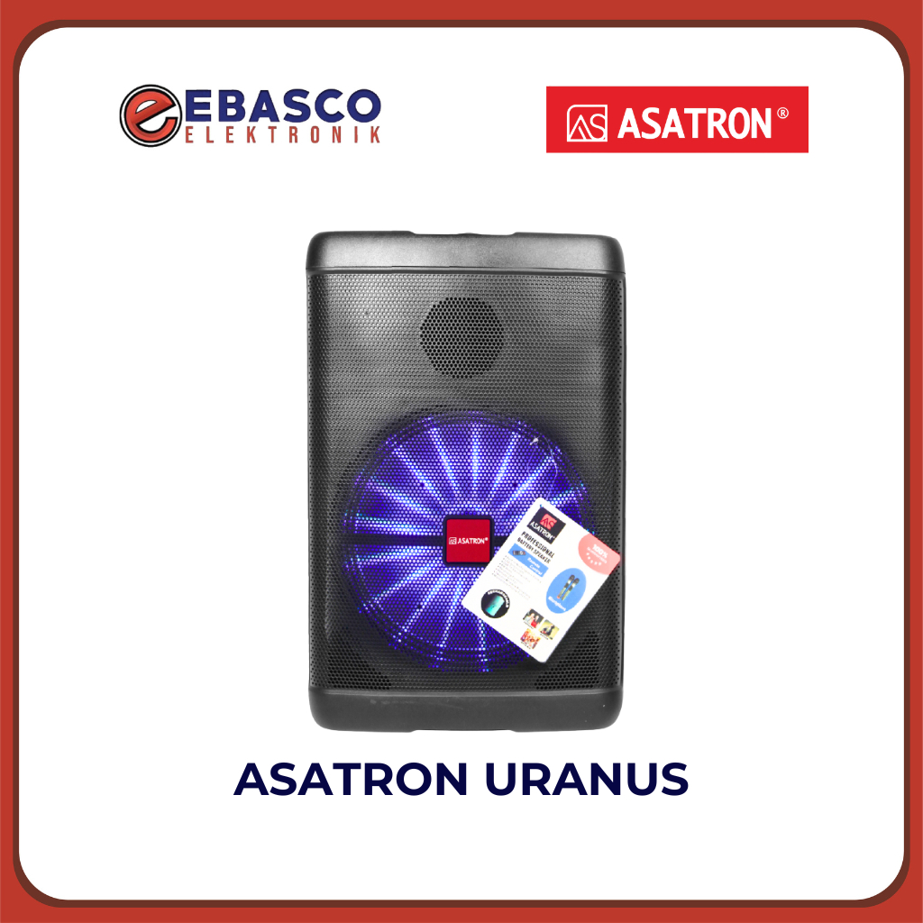 ASATRON Speaker Aktif Uranus Bluetooth Woofer 12 Inch-Free 2 Mic Garansi Resmi
