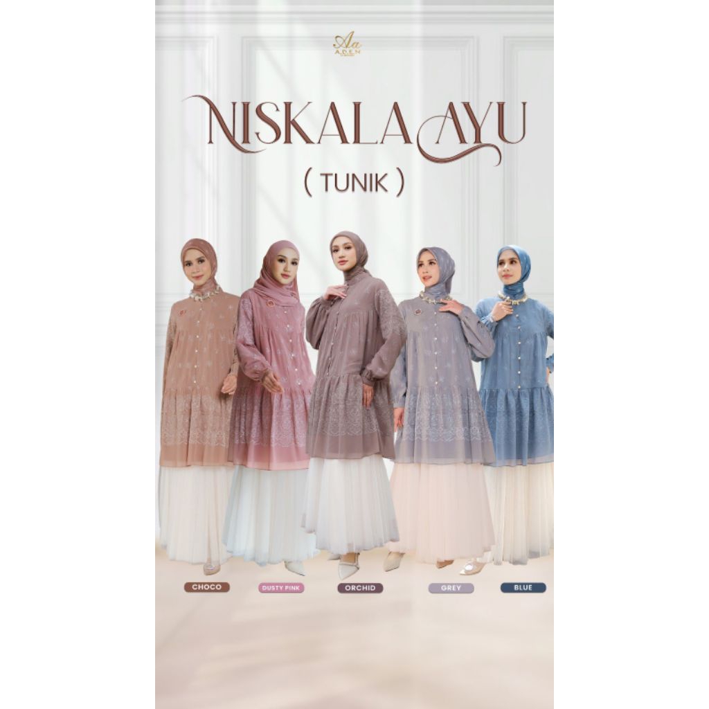 TUNIK - NISKALA AYU BY A.D.E.N_HIJAB - TUNIK ADEN HIJAB - TUNIK ONLY