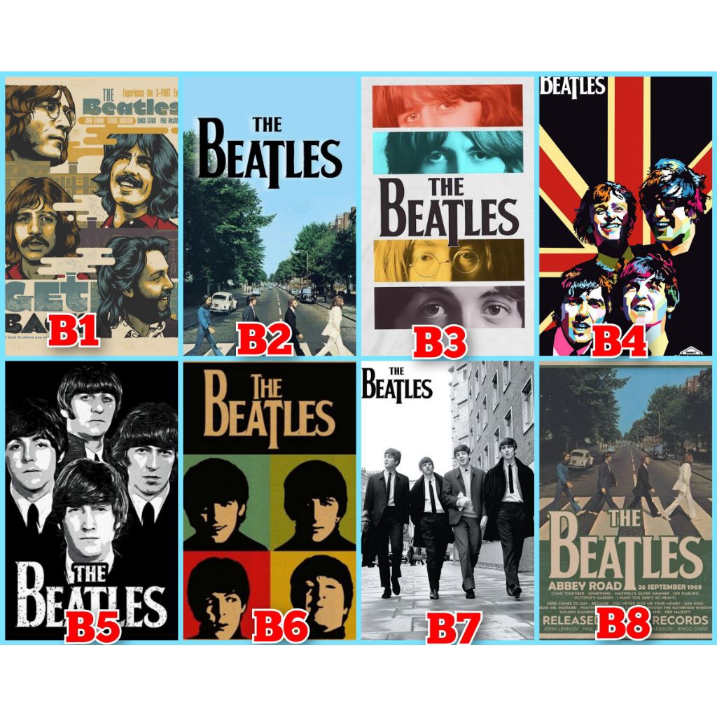 Poster The Beatles Part 1 Band Walpaper Kamar Tembok dll