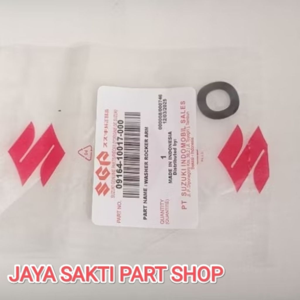 RING GELOMBANG RING WASHER AS PELATUK KLEP SUZUKI SMASH BARU SMASH TITAN ORIGINAL SGP 09164-10017-00