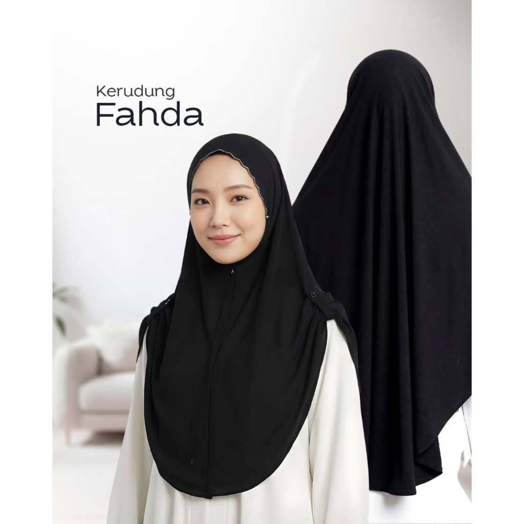 Kerudung Instan Dewasa Fahda Exclusive | Jilbab Instan |  Rabbani | HijabInstan Rabbani [Ori Rabbani