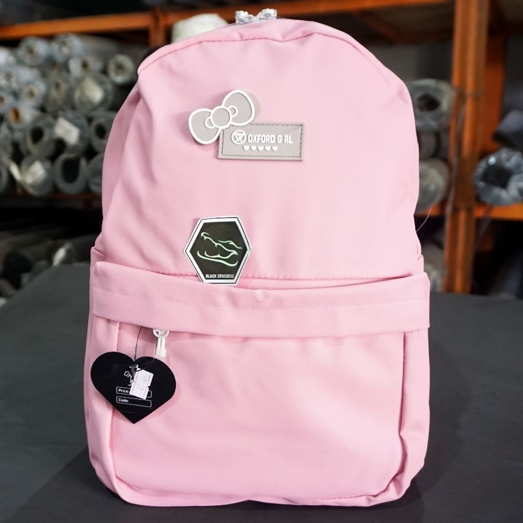 OG 8114 Ransel Sekolah Tas Laptop Backpack Kerja Karet Premium