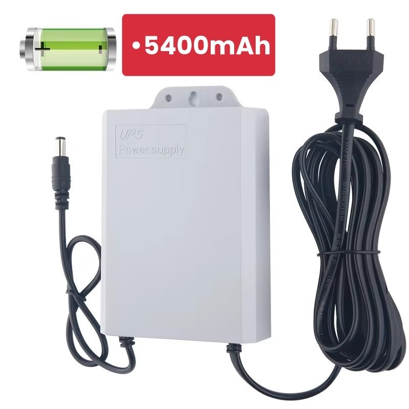 Ups 5400mAh 12v 1.5A Modem Router Tahan Air Daya Tahan Baterai Catu Daya Kamera UPS Cadangan Baterai