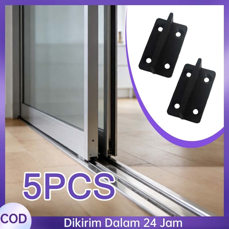 5pcs Guide Bawah Pintu Sliding Tahan Aus Ganjal Pintu Sliding Geser Universal Penahan Bawah Pintu Ge