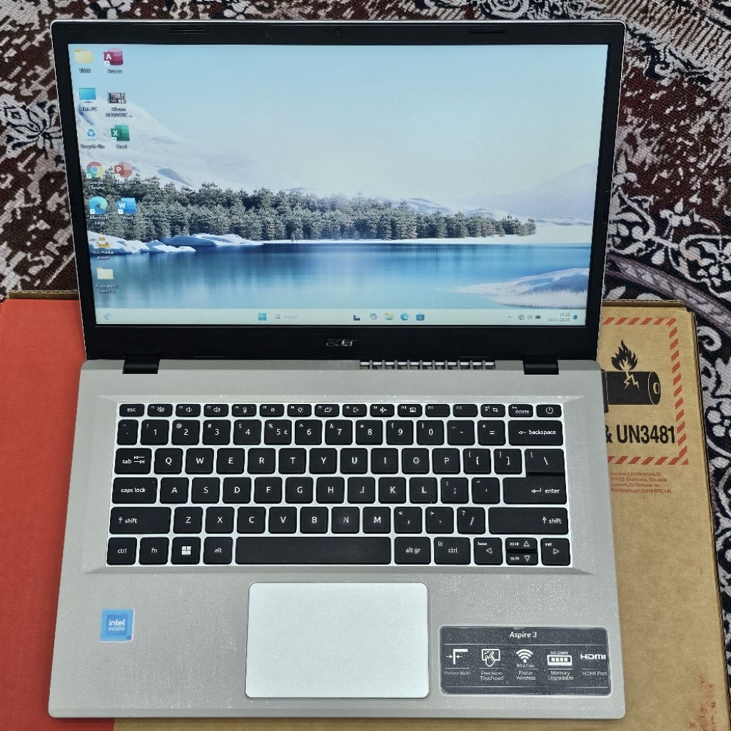 Laptop Acer Aspire A314-36P Intel N100 RAM 4GB SSD 256GB Windows 11 Generasi terbaru