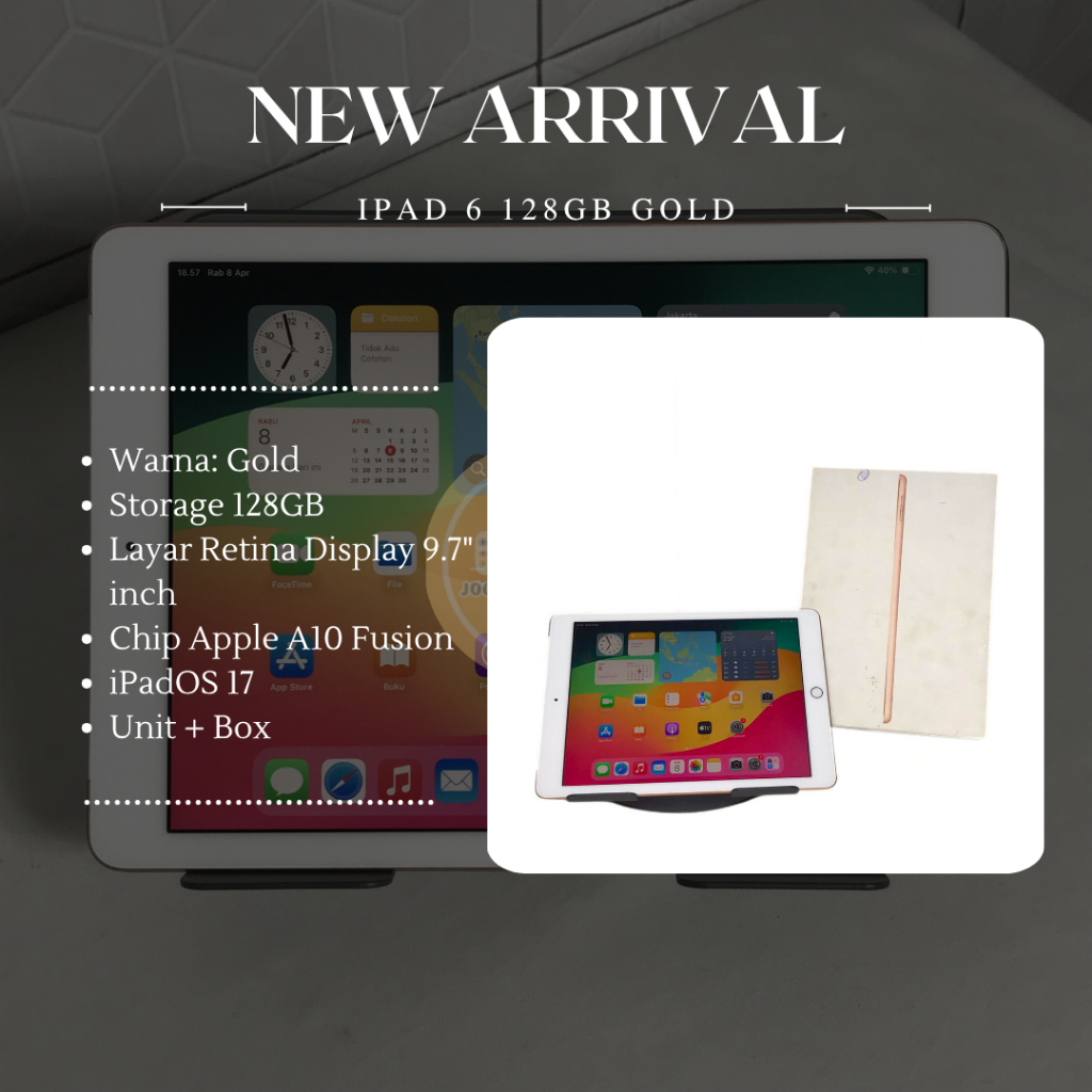 IPAD 6th GEN 128GB | Second iBox | Unit + Box