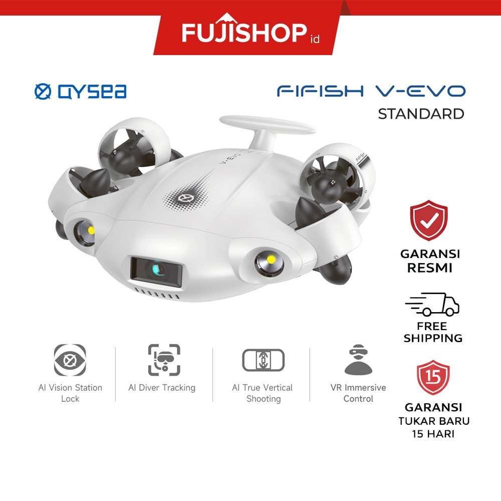 QYSEA FIFISH V-EVO 4K Underwater Drone Standard Package Garansi Resmi