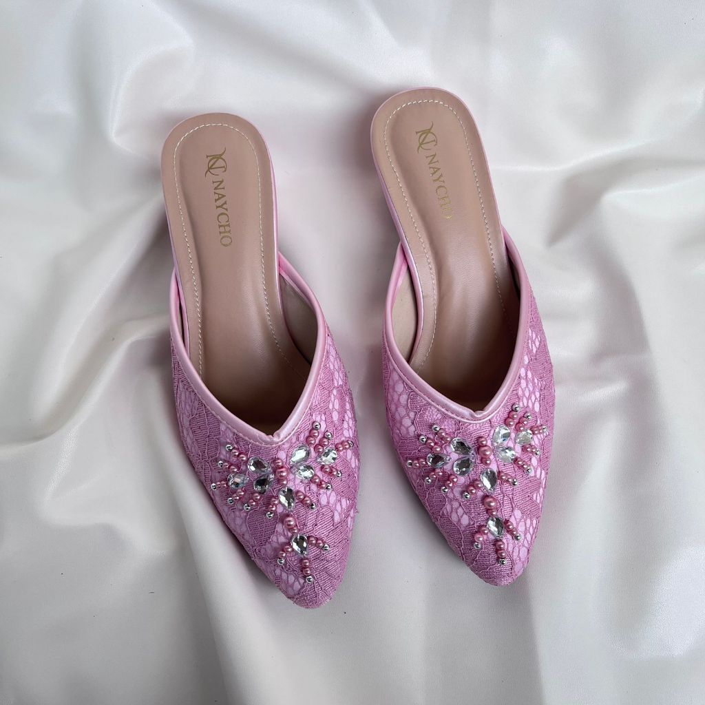NAYCHO Wedding Shoes Wanita  HakTahu 5 Cm Kondangan Seserahan