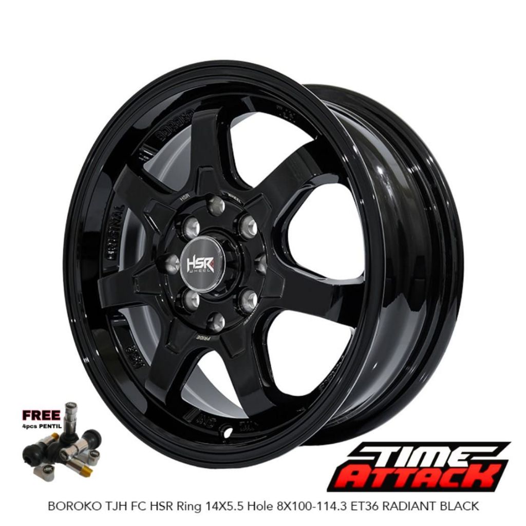 Velg Mobil Wuling Air EV R14 HSR Wheel Boroko TJH FC Velg HSR Ring 14