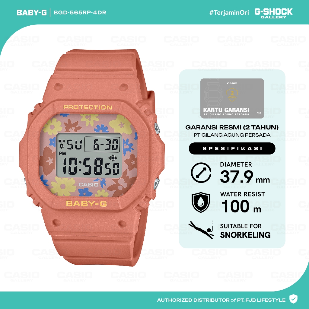 Jam Tangan Wanita Casio Baby-G BGD-565RP-4DR Original Digital Navy