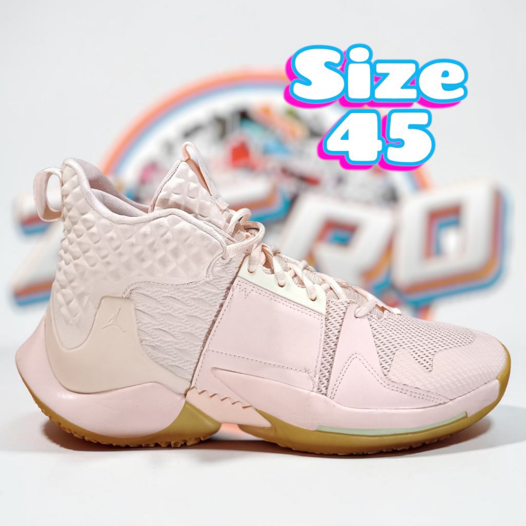 sepatu basket Jordan why not zero pink size 45