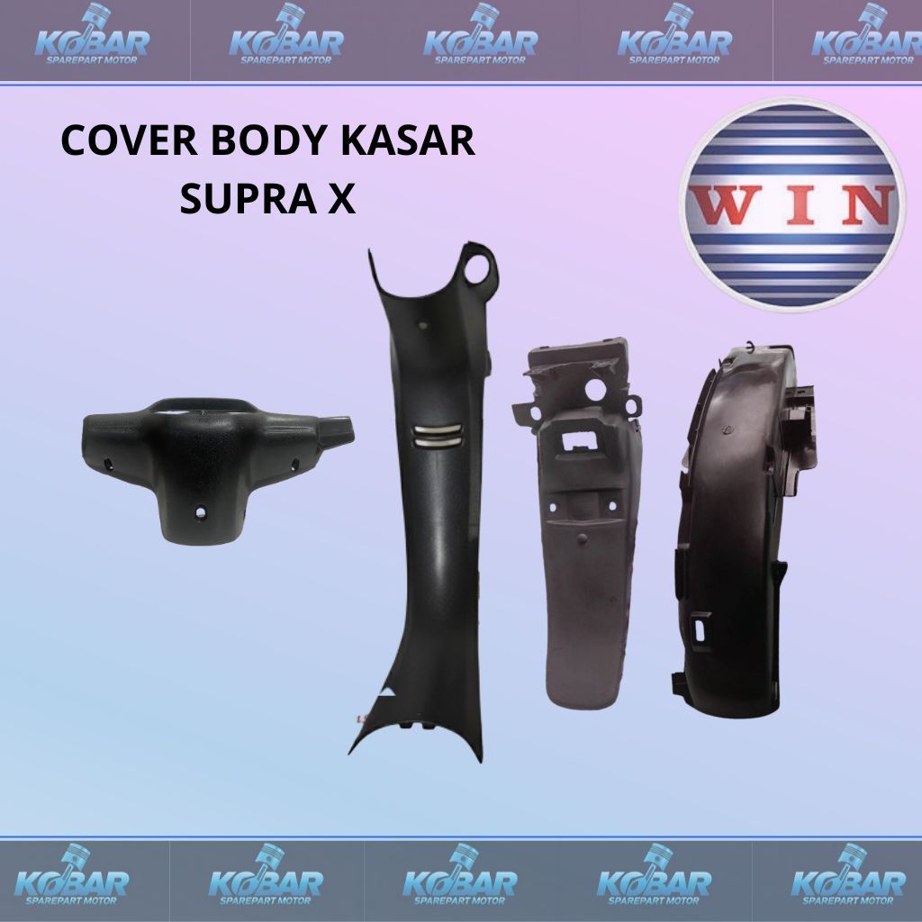 WIN COVER BODY FULL SET KASAR HONDA SUPRA X SUPRA X 100 SUPRA X CAKRAM SUPRA X TAHUN 2005