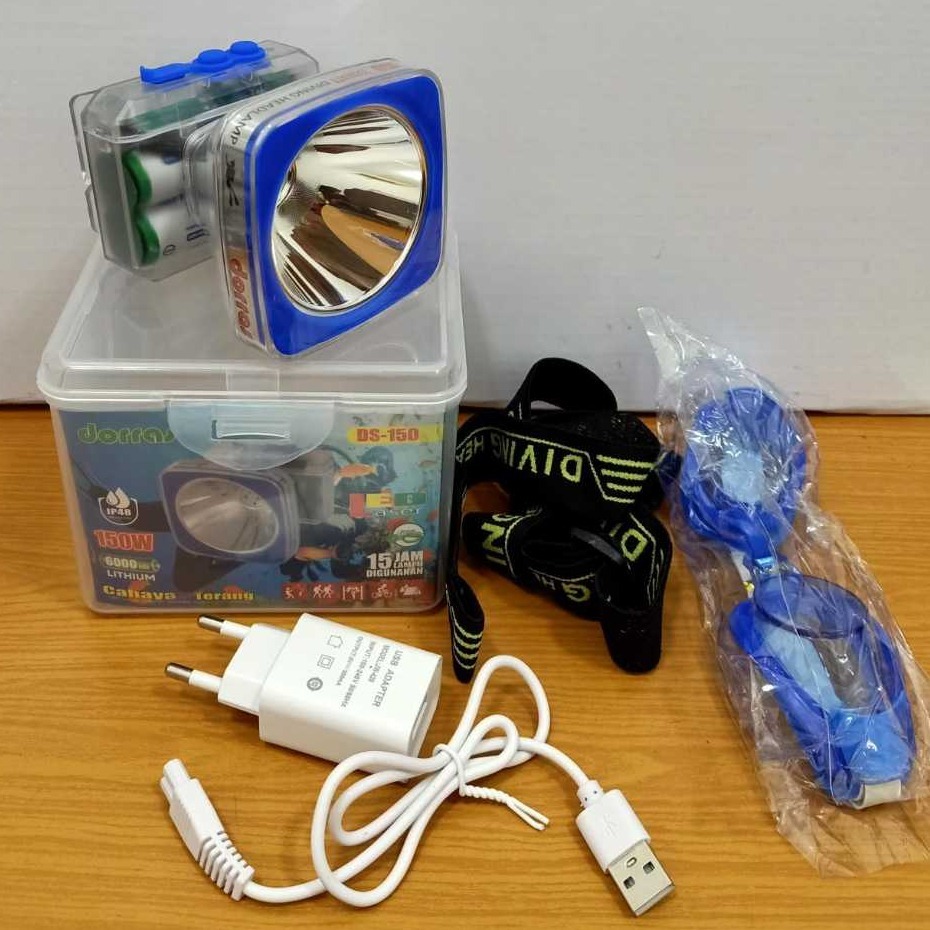 Senter Kepala Selam 150W DS 150 Dorras/Senter Kepala Selam Cahaya Putih Dorras DS 150 150 watt ABS P