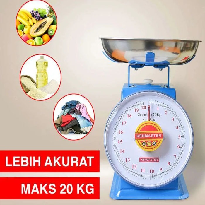 AXLO Timbangan Manual Jarum Duduk 5kg/10kg /15kg/20kg Mangkok Besi Analog Buah Sayur Daging Terbaru