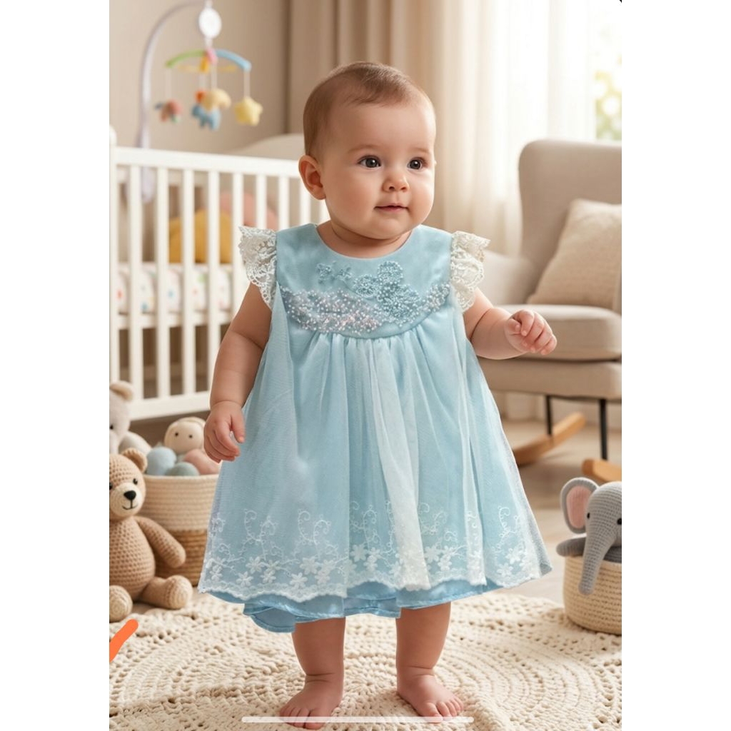 Dress bayi cocok untuk acara usia 3moth