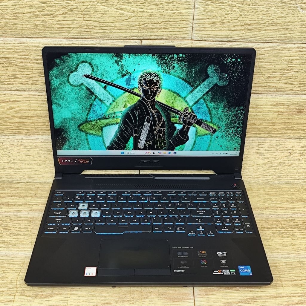 Laptop 2nd ASUS TUF GM F15 FX506HC Core I5-11400H RAM 8GB SSD 512GB RTX 3050