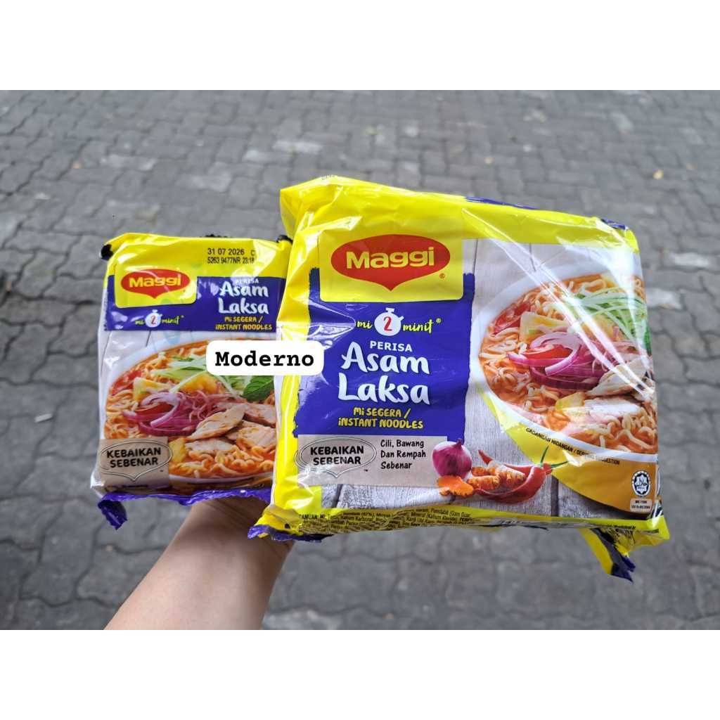 Mie instant Maggi isi 5 pack - Maggi noodles 5 pack - Maggi tomyum - Maggi Laksa - Maggi ayam - Magg