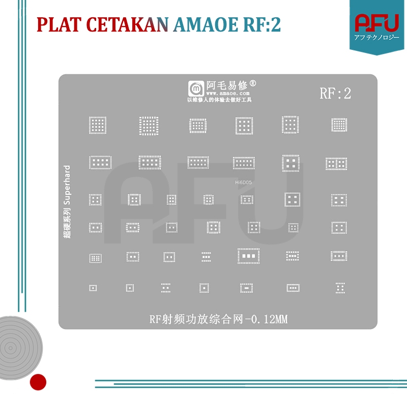 Plat Cetakan Amaoe RF:2 / Cetakan IC Amaoe RF2 / Plat BGA Amaoe RF 2
