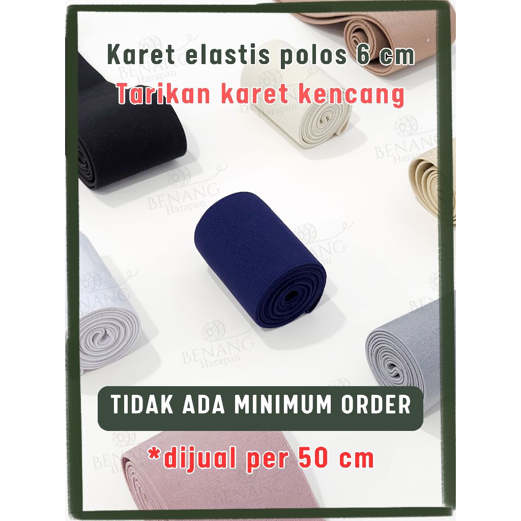 Karet celana meteran karet elastis meteran karet celana pinggang dijual per 50cm TANPA MINIMUM