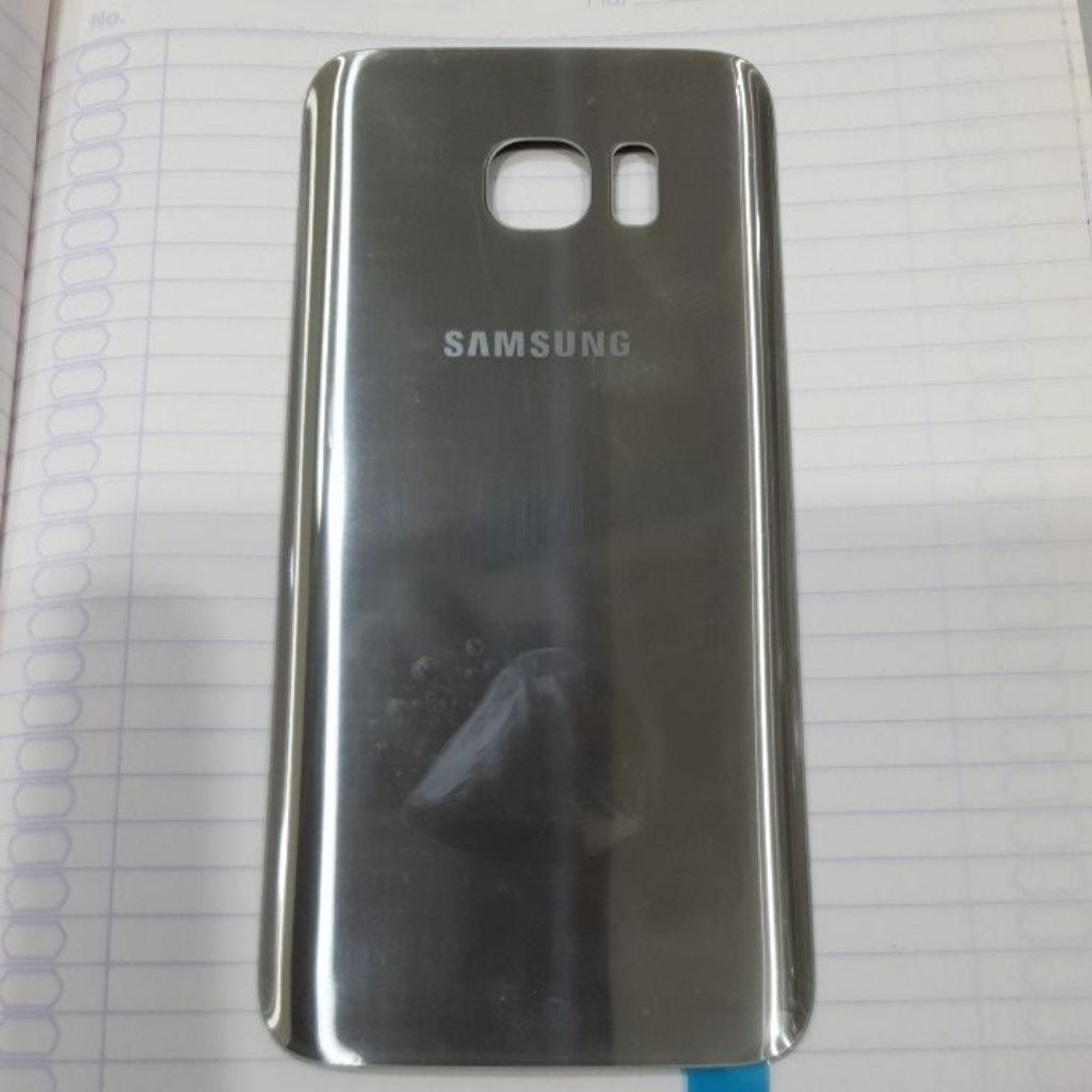 Backdoor Tutup Battery Samsung S7 Edge Silveir