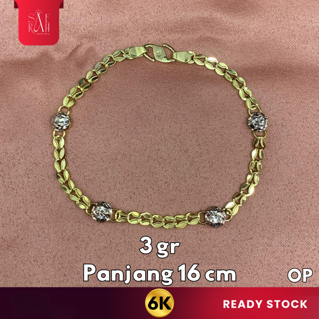 Gelang Emas 6K - Toko Emas Saerah - 3 Gram 1