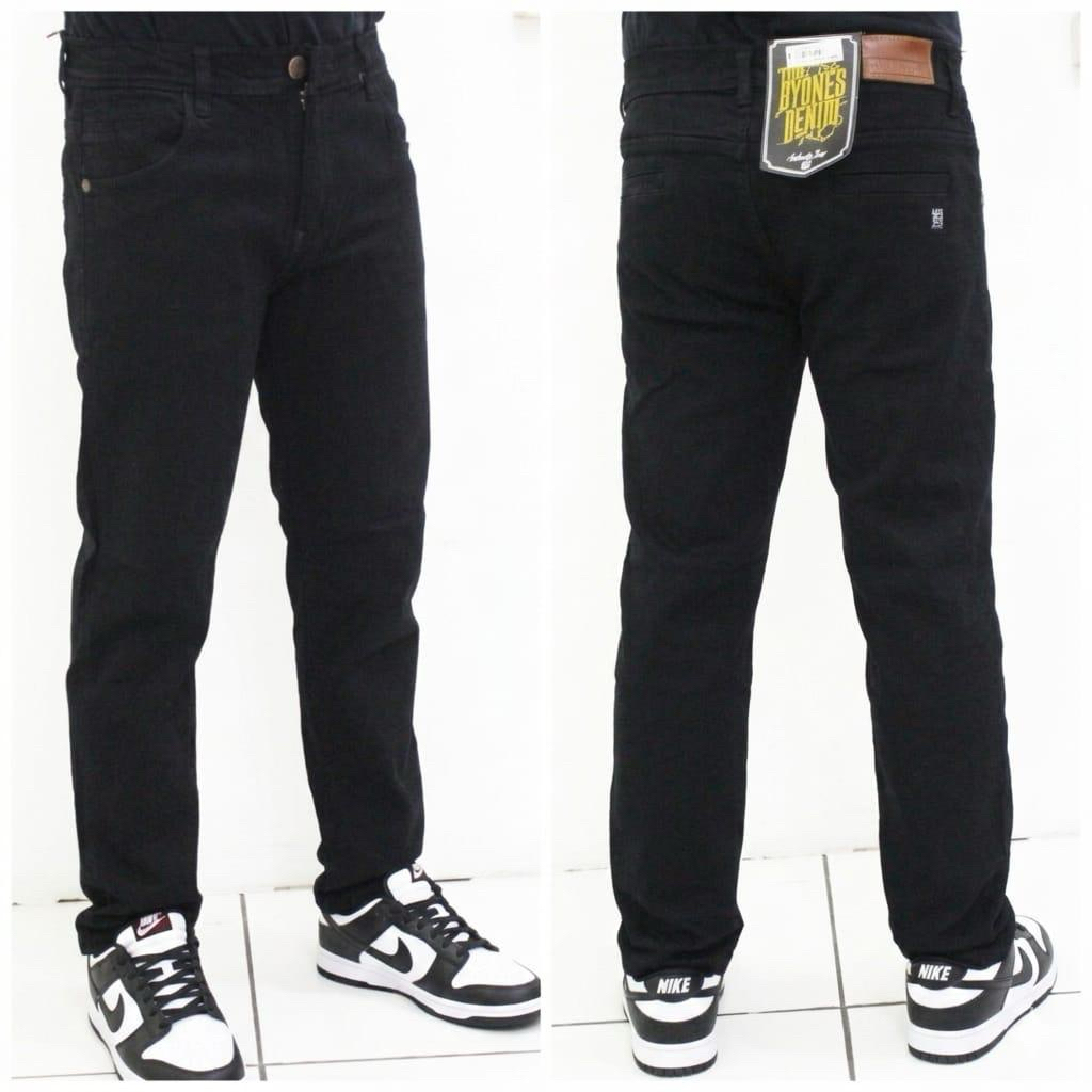 celana jeans original BYONES hitam xl