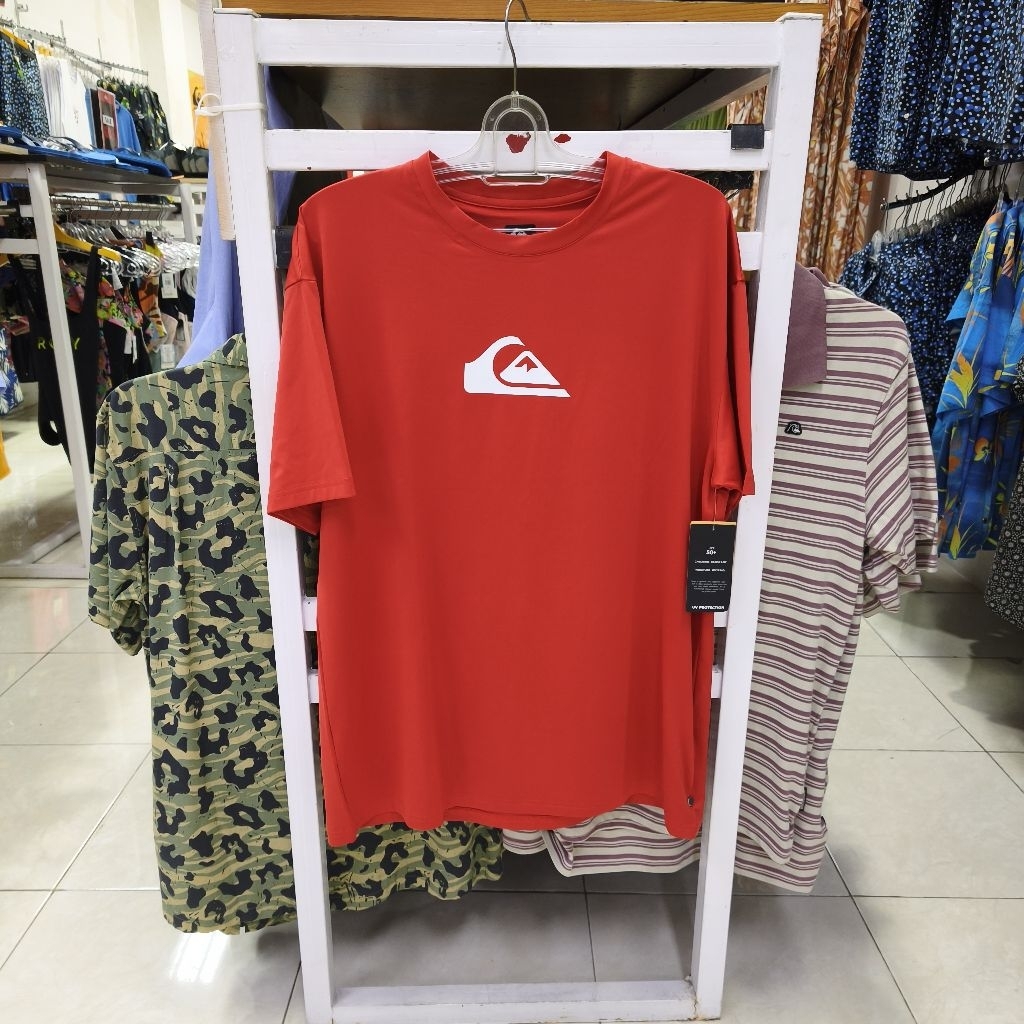 Kaos Quiksilver Rashguard Solid Streak SS ID Original