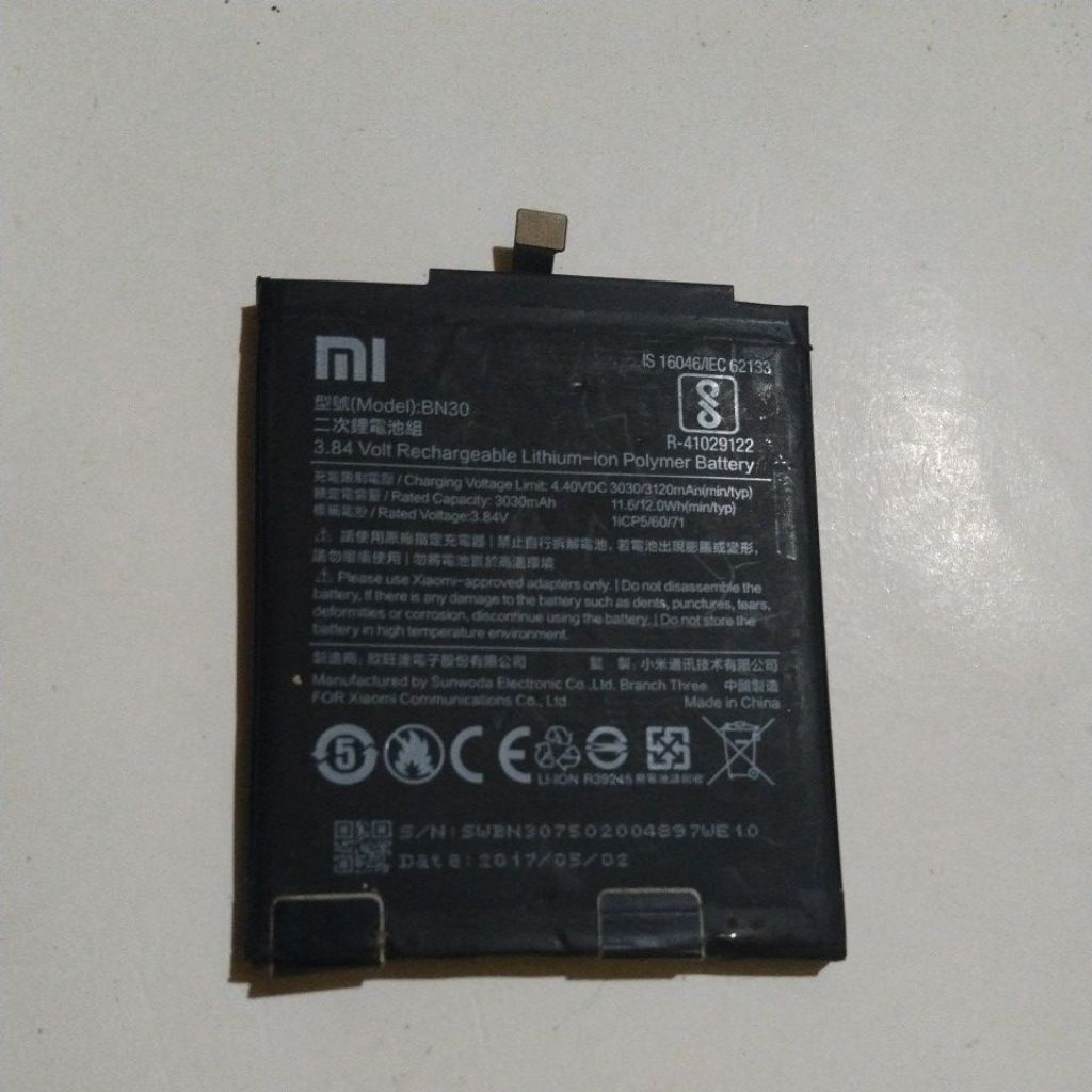 Baterai Redmi 4a ( Bn30 ) original copotan