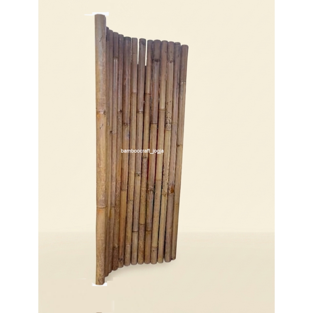 pagar bambu utuh 100 x 180 cm apus lentur