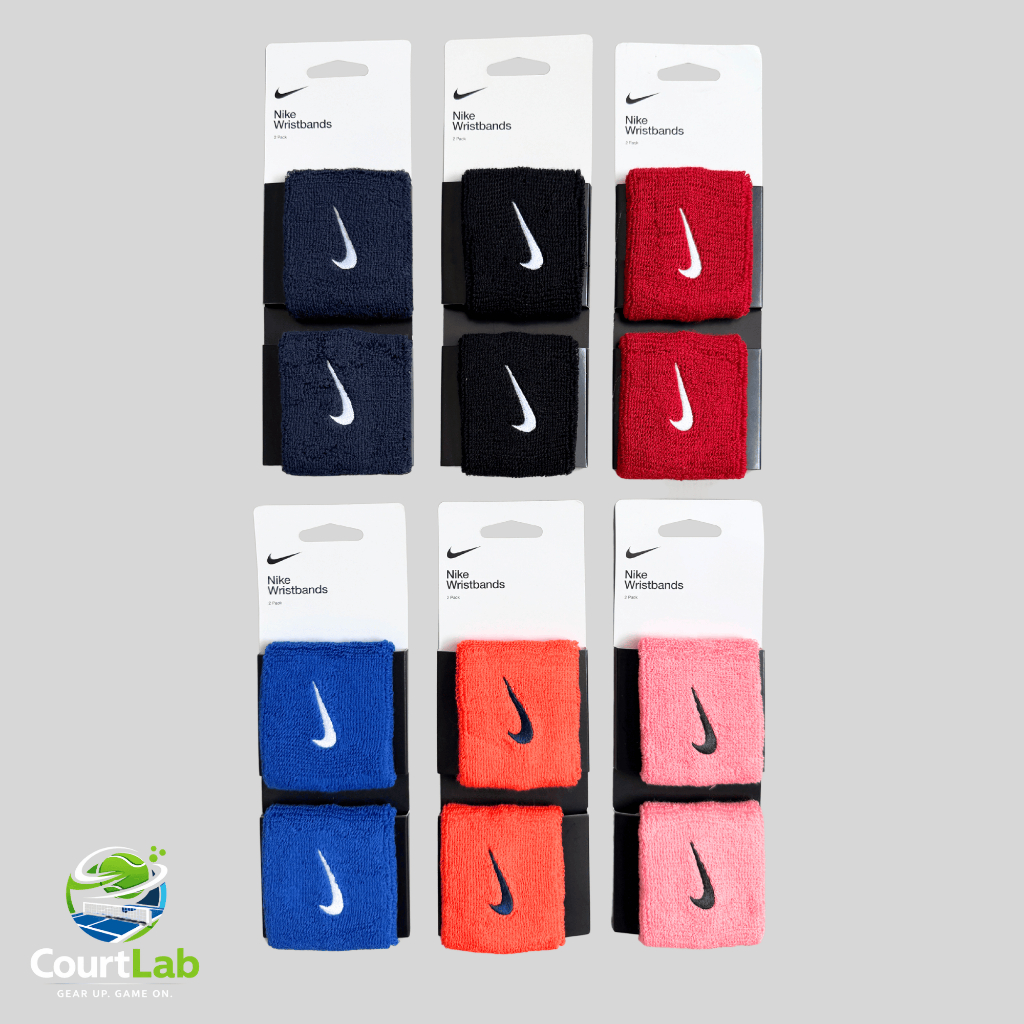 Nike Wristband Swoosh Short for Padel / Tennis / Badminton / Basket (2 Pack) 100% Original hi
