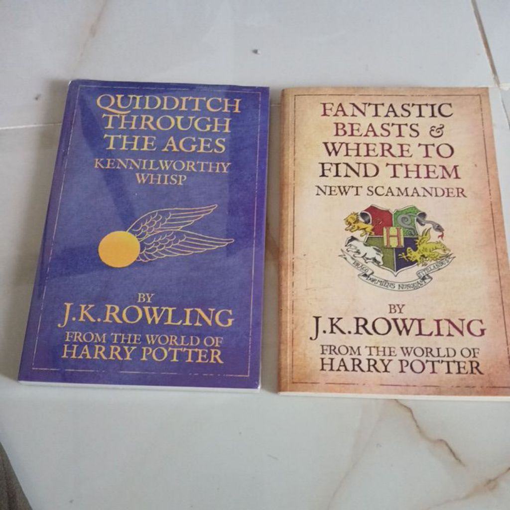 BUKU QUIDDITCH THROUGH THE AGES + FANTASTIC BEAST WHERE TO FIND THEM. J.K.ROWLING.