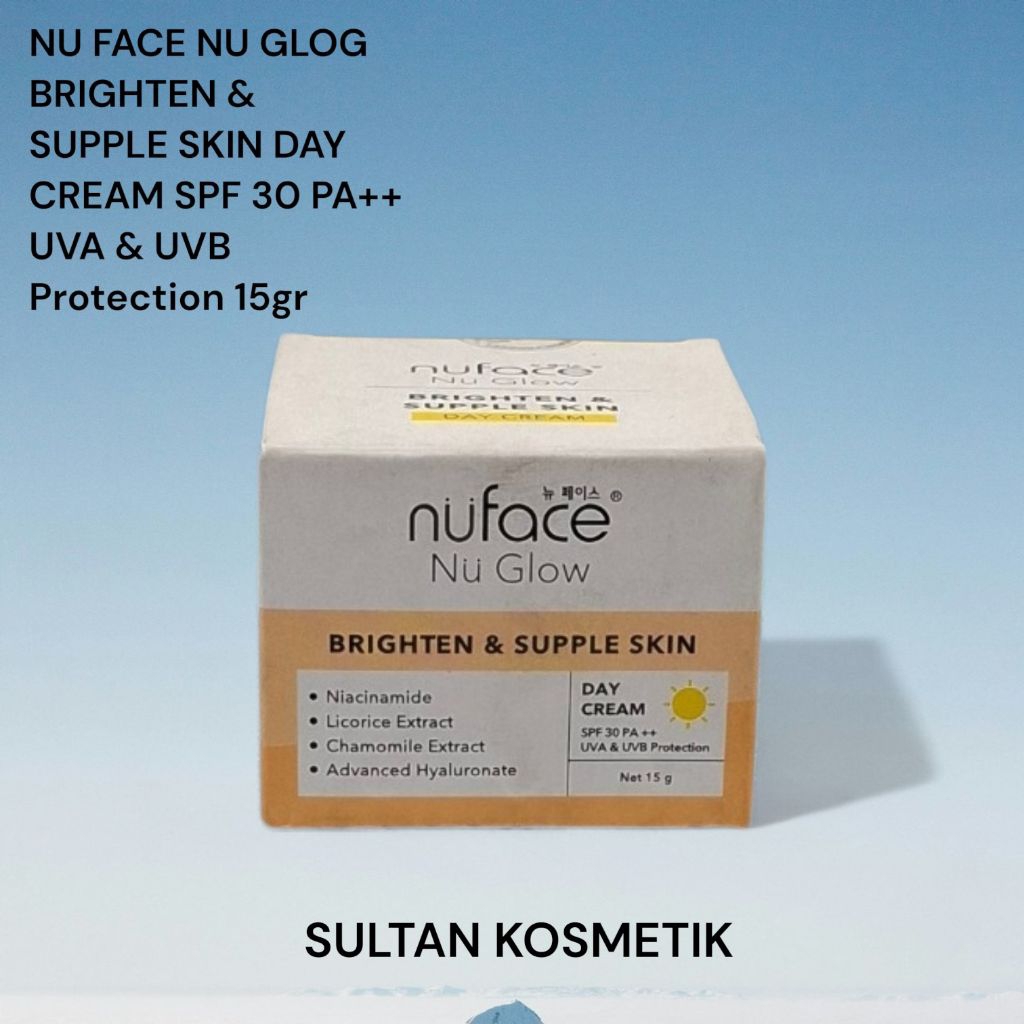 Nu face Nu glow Brigthen & Supple Skin Day cream 15g
