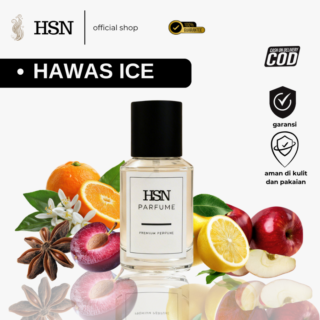 HSN Parfume - Hawas Ice Parfum Pria Wangi Fresh, Cool dan Kalem