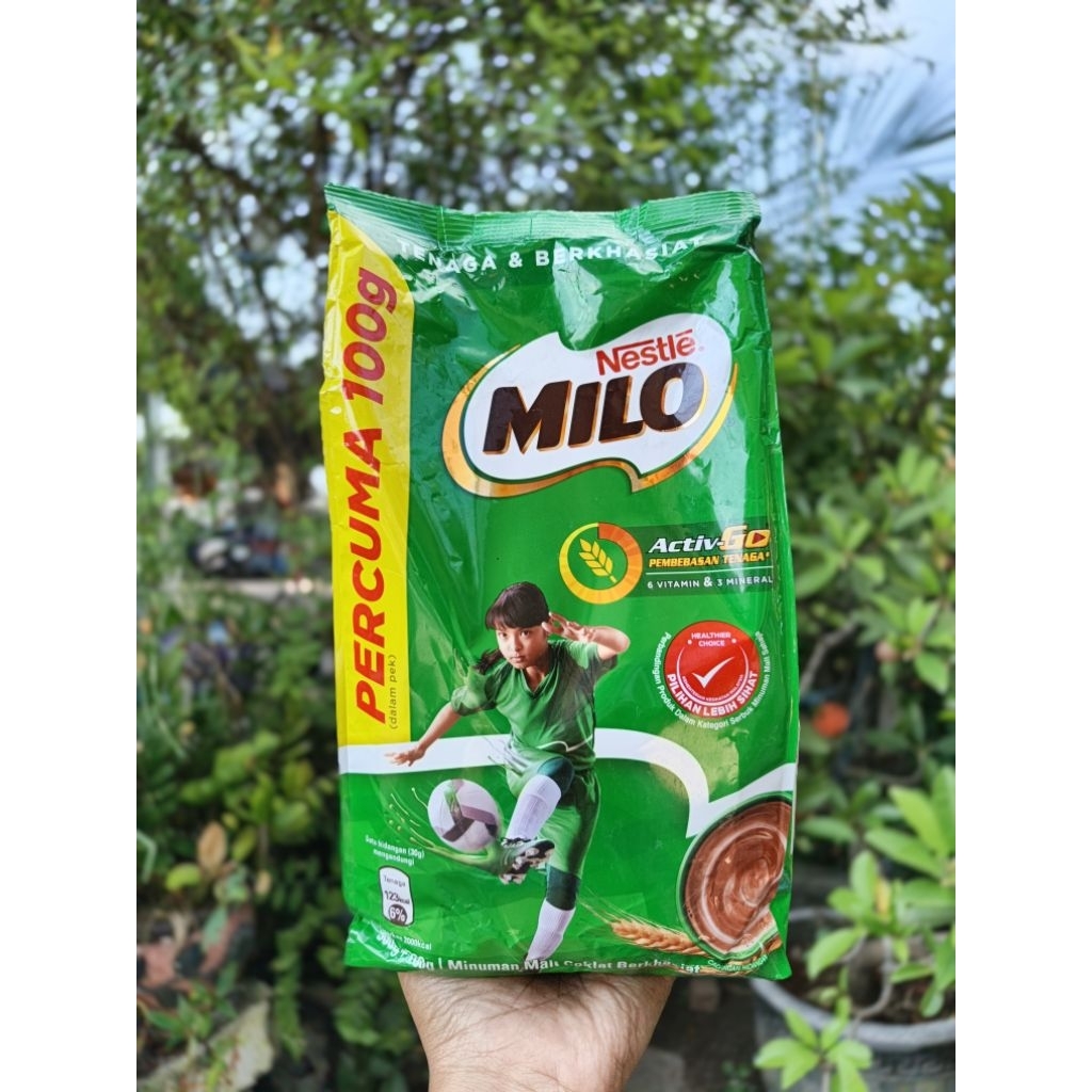 Milo 900 free 100 gr ori malaysia / milo 1kg malaysia