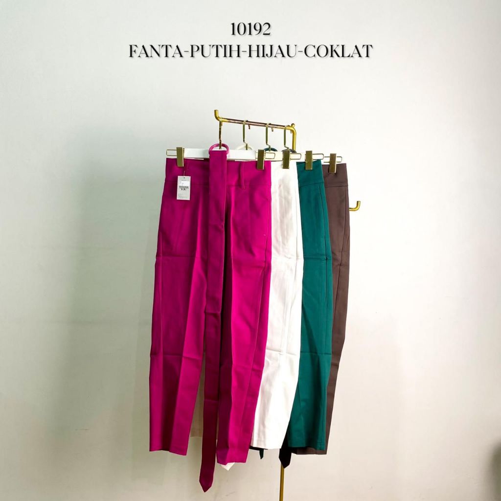 522065 - 10192 CELANA COZY BANGKOK COZY PANTS 9012 PANJANG FREE BELT SIZE S-XL PREMIUM CASUAL CELANA