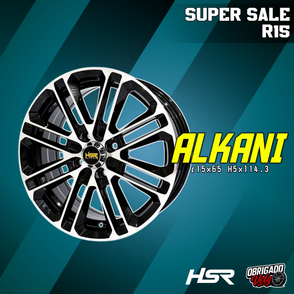 Velg Racing Grandmax Luxio Rush Innova ring 15 5x114.3 HSR Alkani ring 15