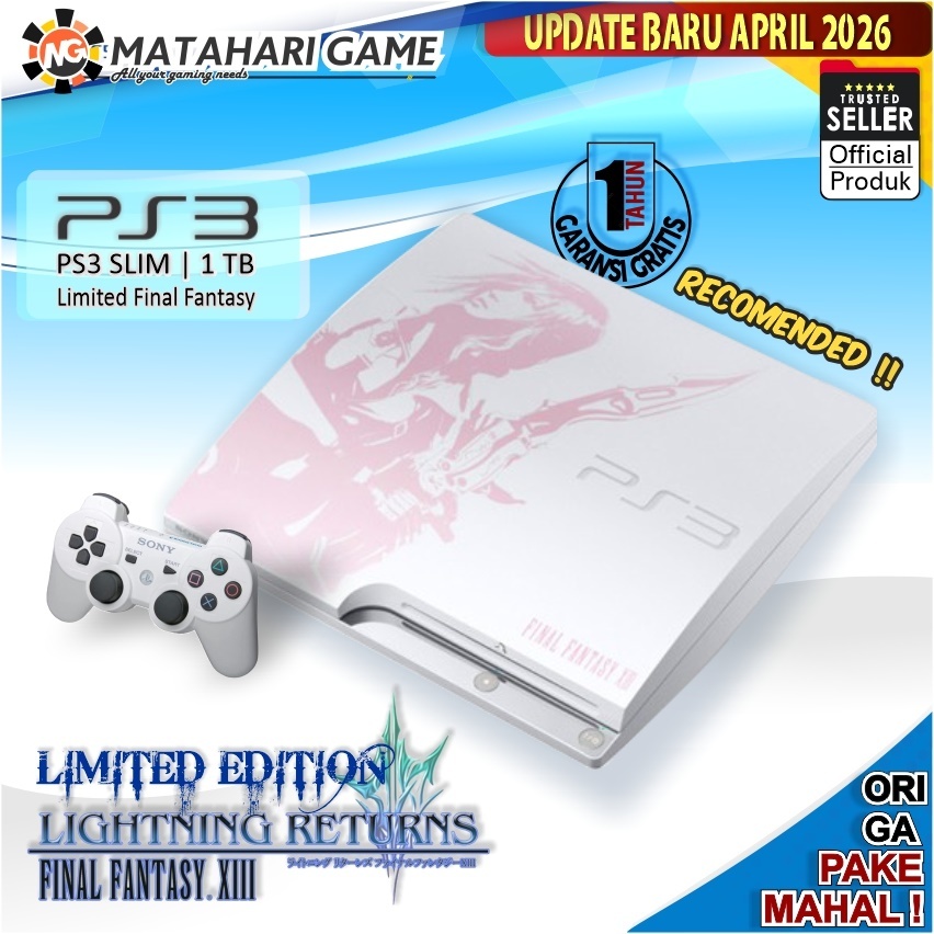 PS3 Slim LIMITED EDITION Final Fantasy 500GB Sony CFW VoID Grade A