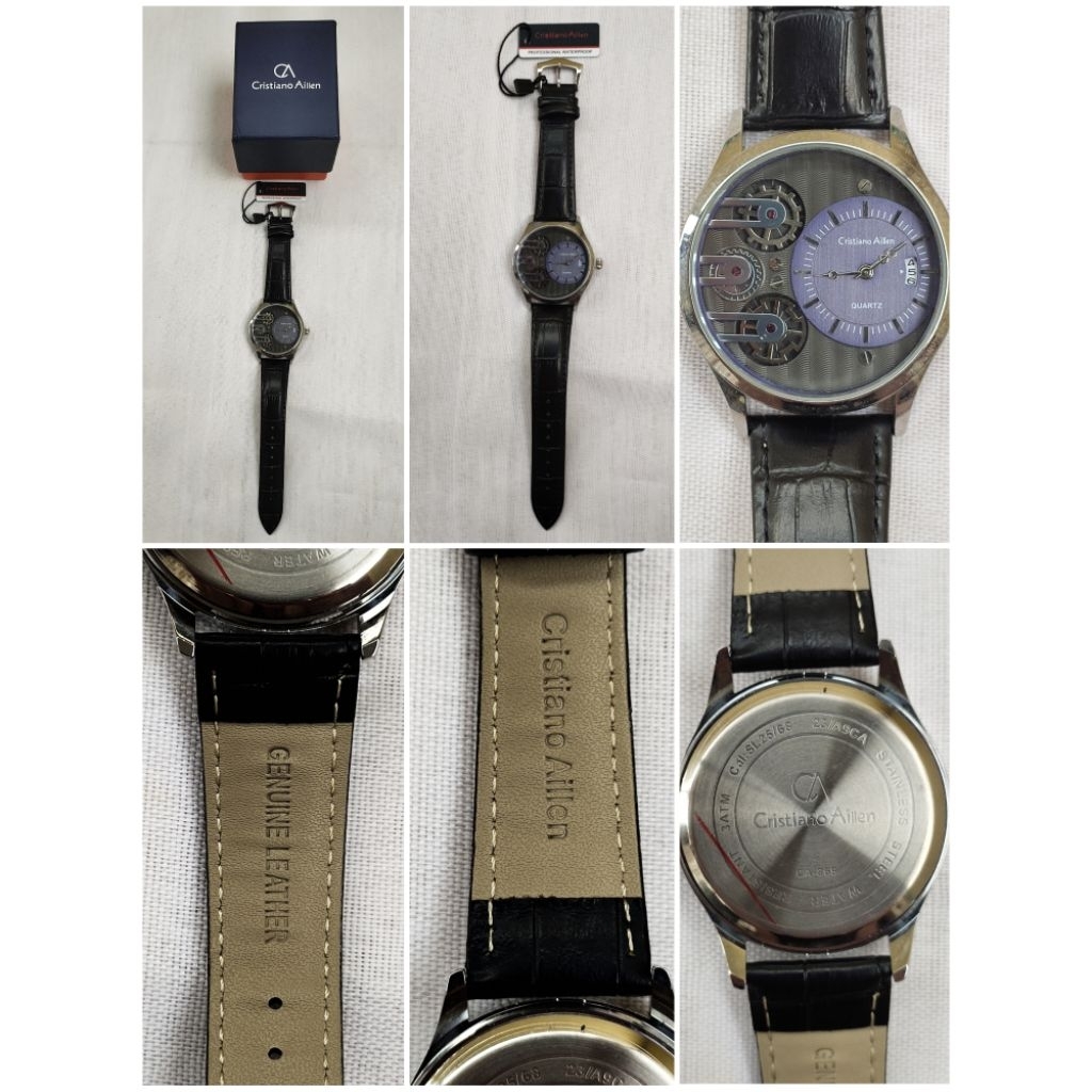 Jam Tangan BARU Quartz CRISTIANO AILLEN Original